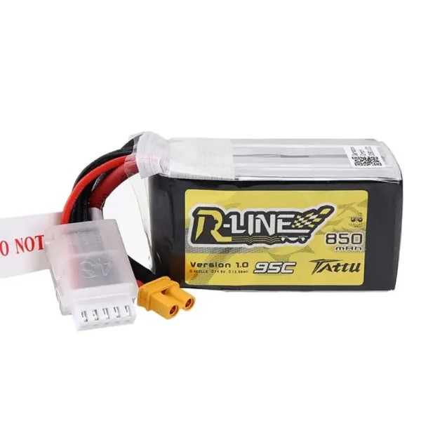 Batteria Ricaricabile Tattu R-Line 1.0 2.0 550/650/750/850/1050/1300/1550/1800mah 95C 3S 4S 6S per Corse RC